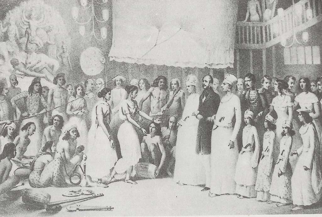 Festival of the Goddess Durga at Calcutta by Alexis Soltykoff (1859)