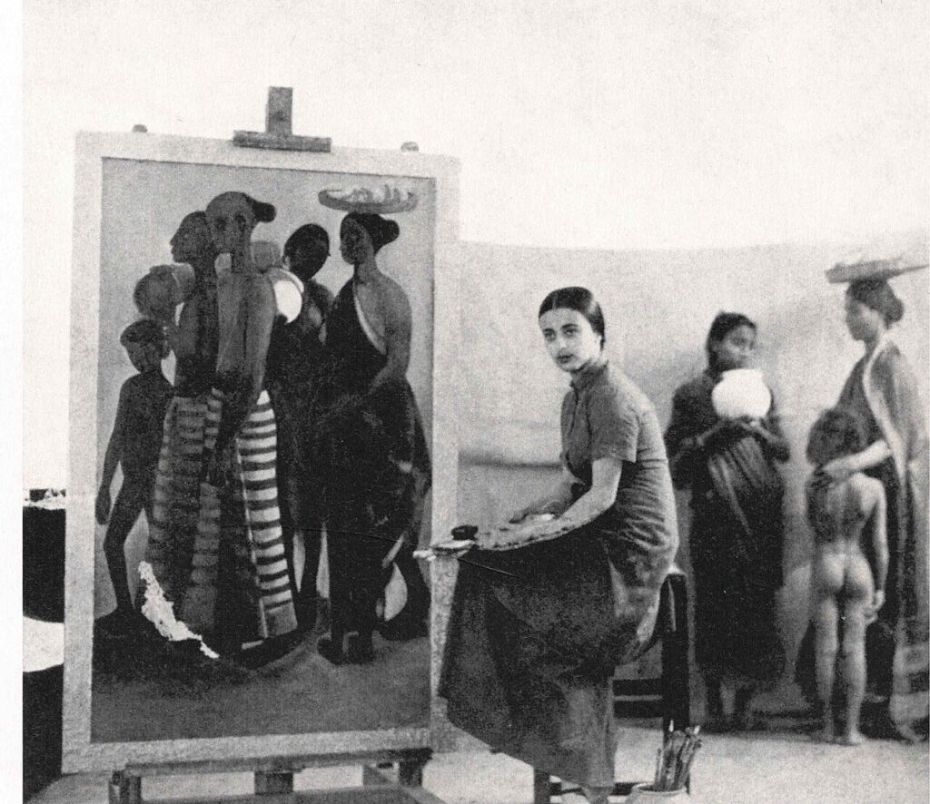 Amrita Sher-Gil Painting South Indian trilogy