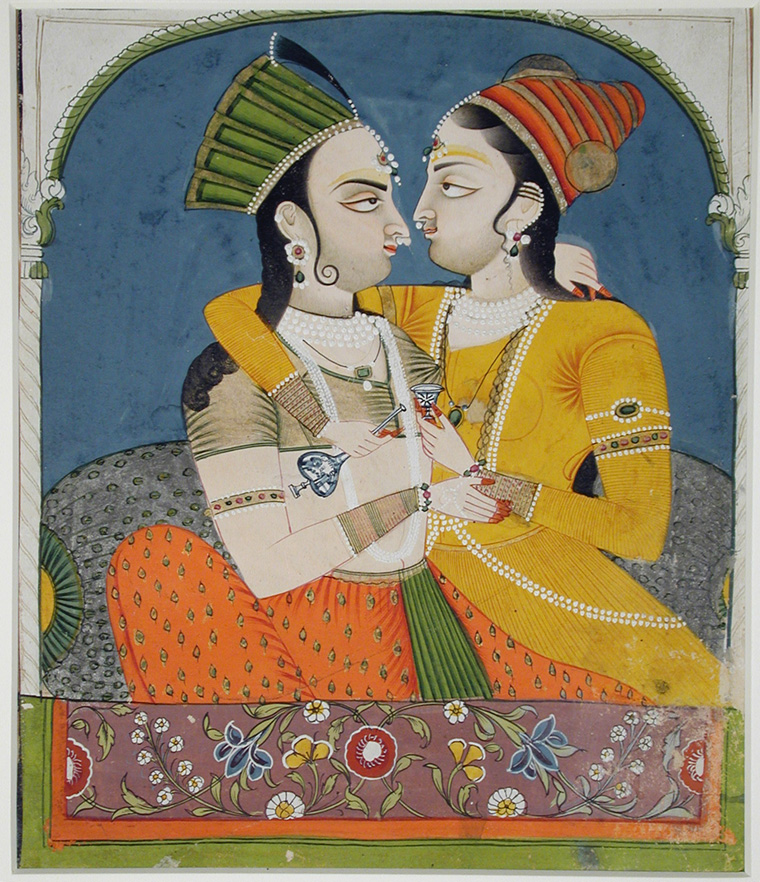 Two queens sharing a drink - homosexuality in ancient india