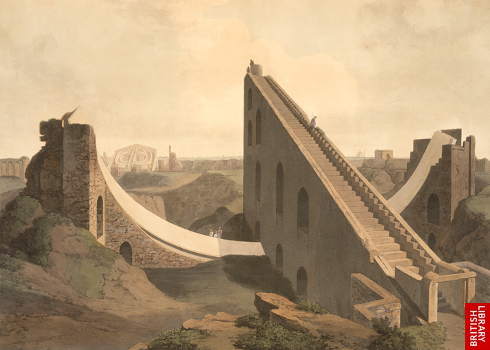 Samrat Yantra at Jantar Mantar, New Delhi by Thomas Daniell
